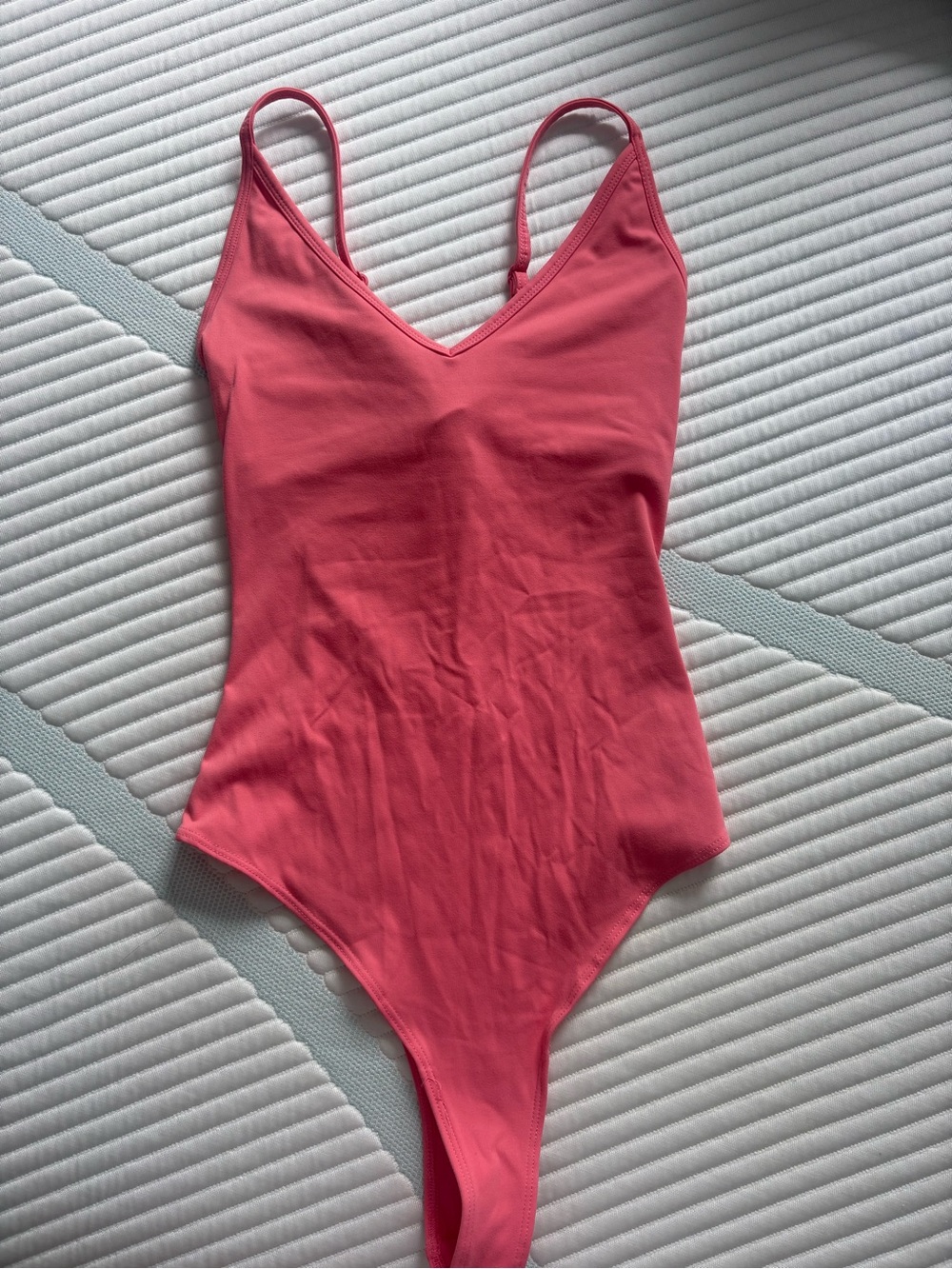 Garage Pink Active Plunge Bodysuit Size XS